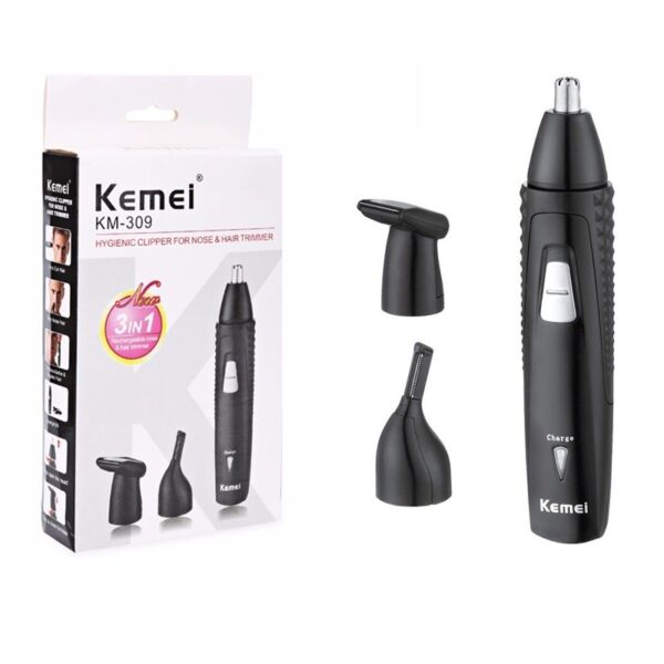 Kemei Rechargeable Nose And Hair Trimmer 3 In 1 Km-309