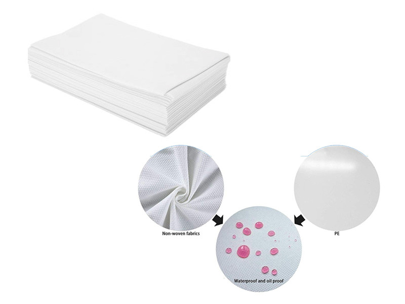 10pcs Disposable Fitted Bed Sheets With Face Hole 78×40