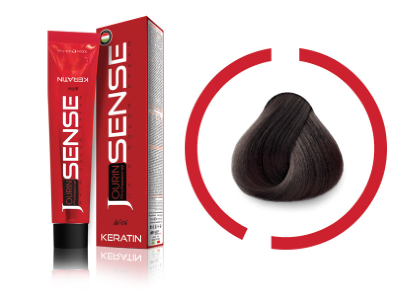 Jourin Sense Hair Color With Keratin 100 Ml 5.73 Light Hazelnut Brown