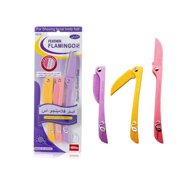 Feather Flamingos Razor 3 Pieces