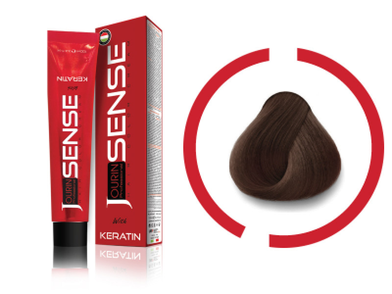 Jourin Sense Hair Color With Keratin 100 Ml 6.33 Dark Intense Golden Blond