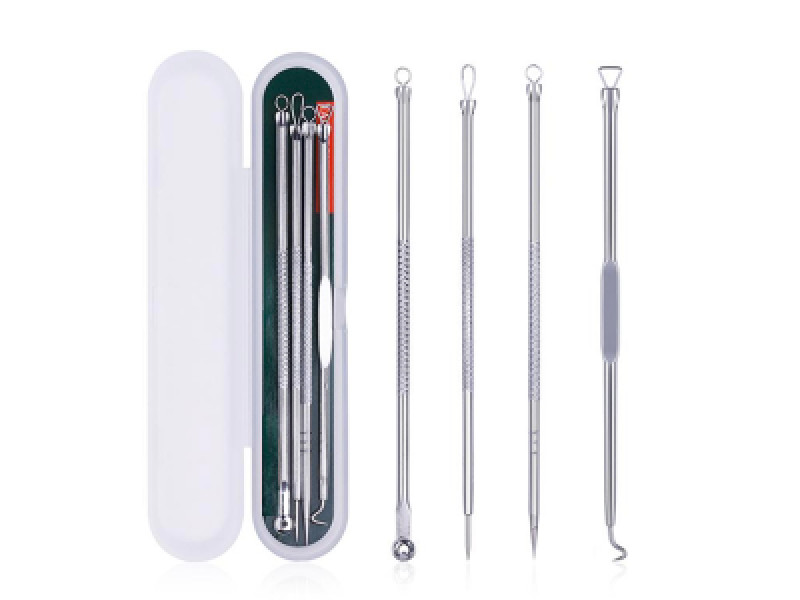 Pimples Removal Acne Needle 4 Pieces Set