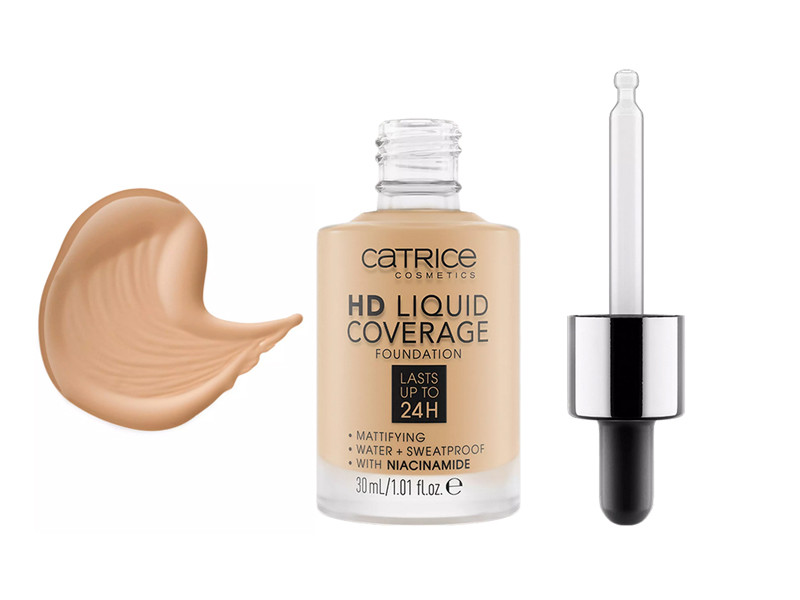 Catrice 036 Hd Liquid Coverage Foundation 30ml- Hazelnut Beig