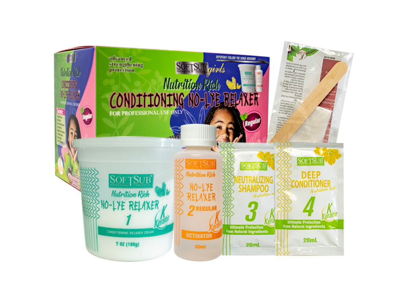 Softsub Nutrition Rich Hair Relaxer For Kids Kit Regular