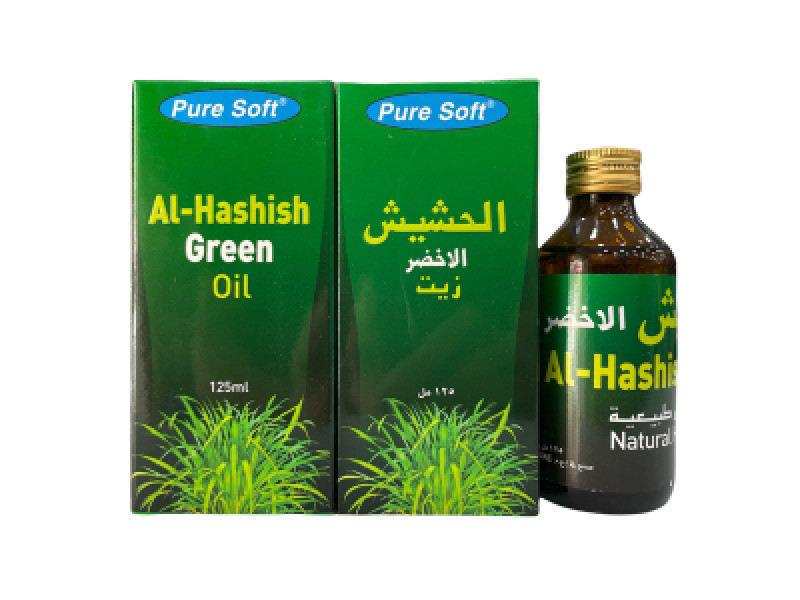 Pure Soft Natural Hair Oil Al-hashish Green 125ml