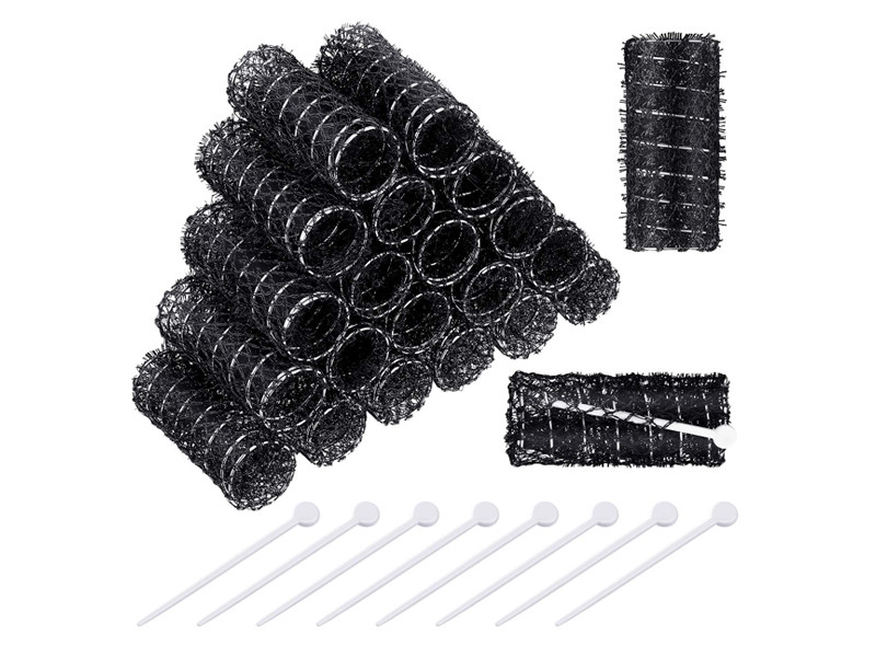 10 Pieces Hair Styling Brush Roller Black