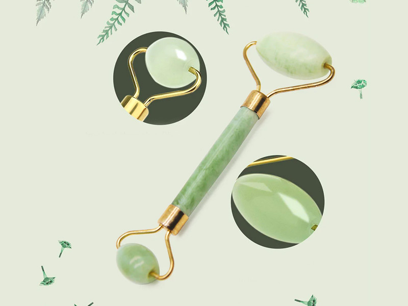 Double Wheel Jade Roller Massage