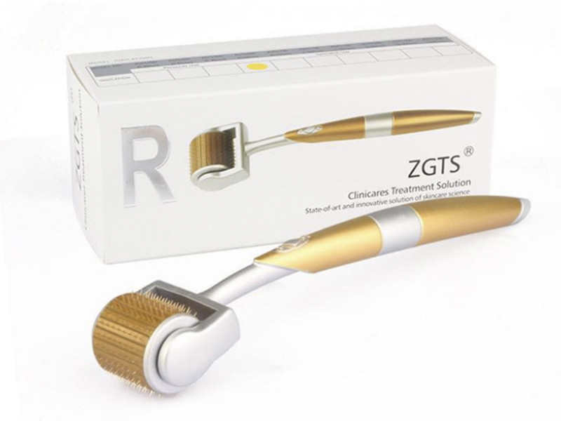 Zgts Derma Roller Cosmetic Needling Instrument Gold/