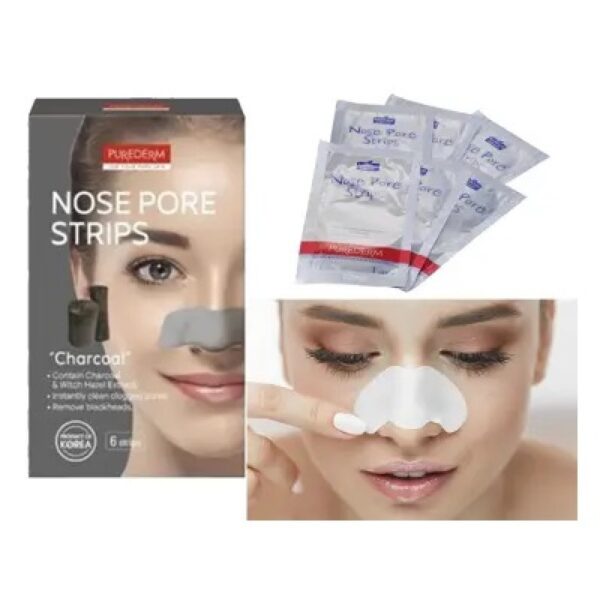 Purederm 6 Piece Nose Pore Strips Charcoal