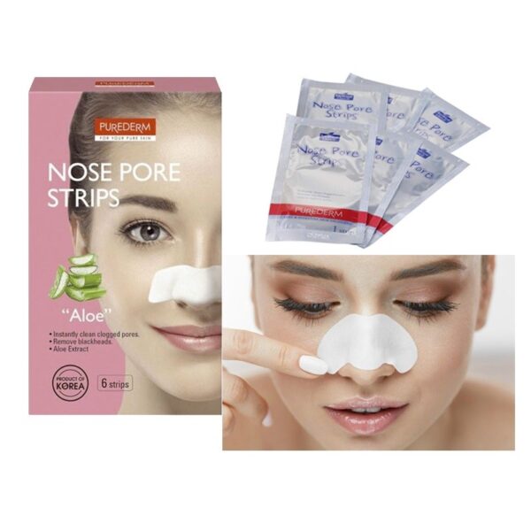 Purederm 6 Piece Nose Pore Strips Aloe