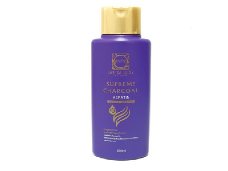 Lae Sa Luay Supreme Charcoal Keratin Smooth Shampoo 200 Ml