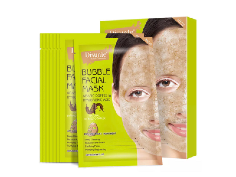 8pcs Disunie Bubble Facial Mask Arabic Coffee Hyaluromic Acid