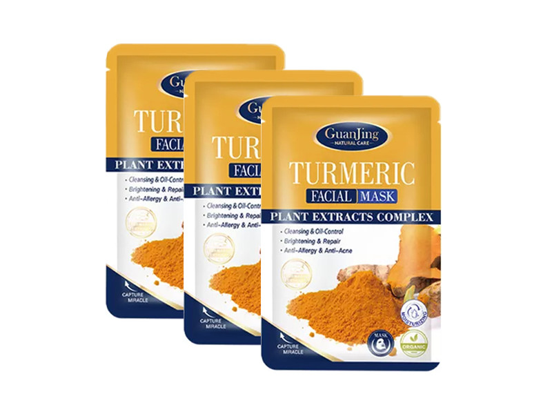 3pcs Guanjing Turmeric Facial Mask