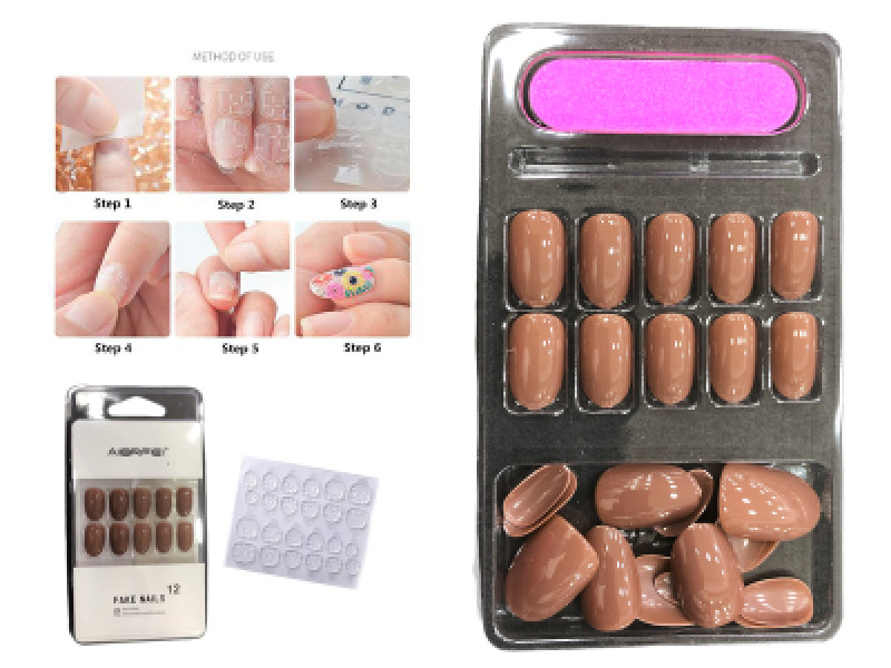 Aierfel Sticker Nails 24 Pieces Q809-12