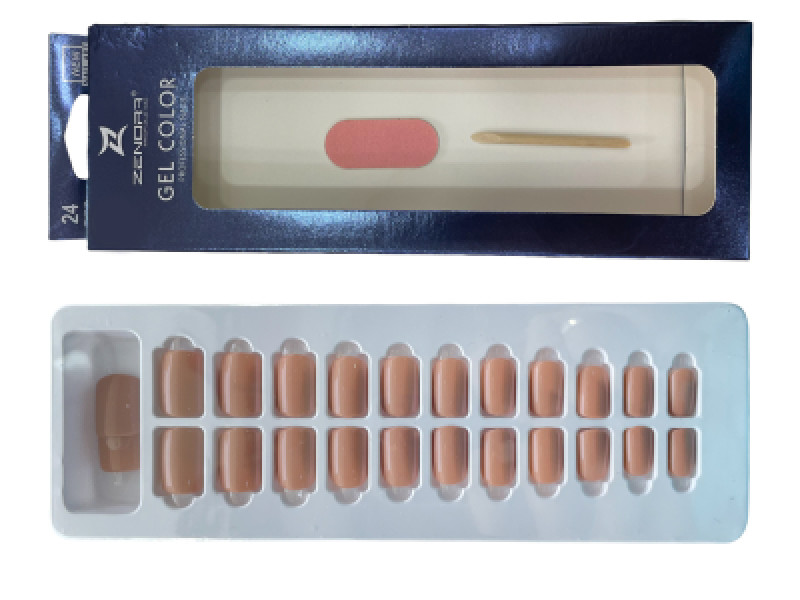 Zenora Gel Color Light Peach 24tips Ys-03