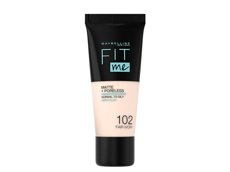 Maybelline New York Fit Me Matte Poreless Cream Foundation 30ml 102 Fair Ivory