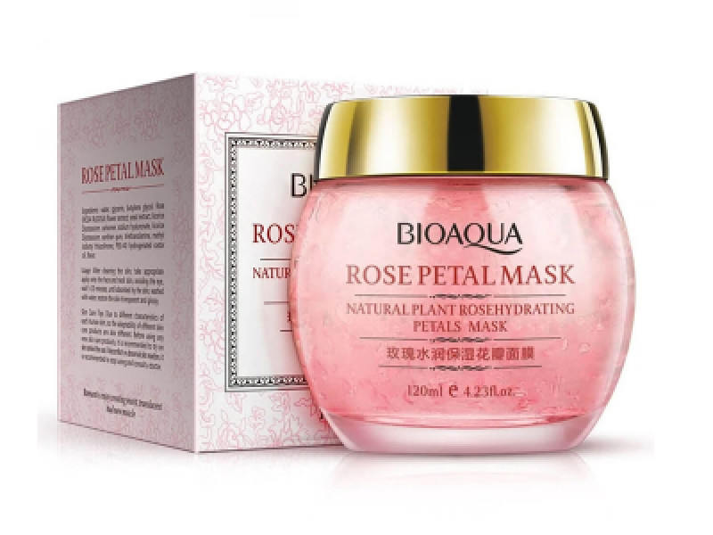 Bioaqua Rose Petal Mask Natural Plant Rose Hydrating Petals Mask120 Grams