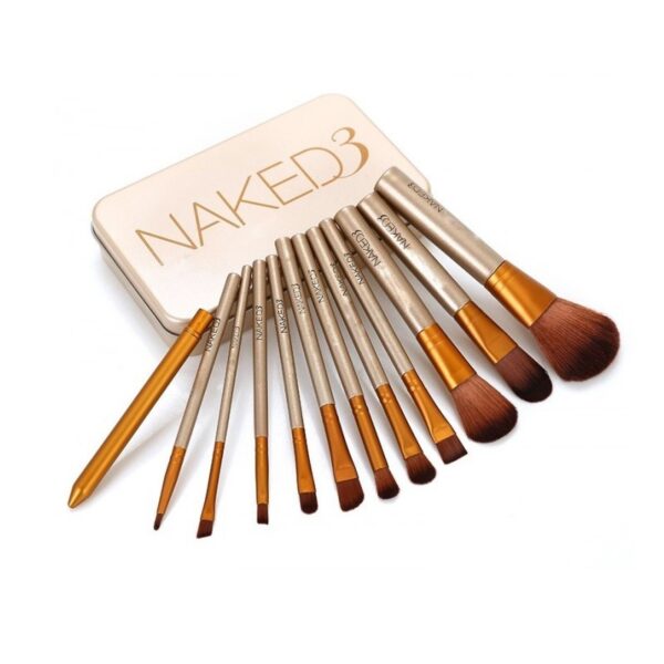 Naked3 12-piece Makeup Brush With Box Set